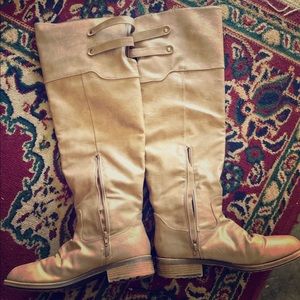 Venus Leather Buckle Knee High 👢 Boots